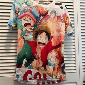 Unisex Colorful One Piece Manga Series Graphic T-Shirt
